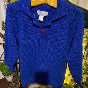Vintage royal blue sweater